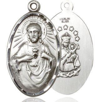 Sterling Silver Scapular Medal Catholic Jewelry
