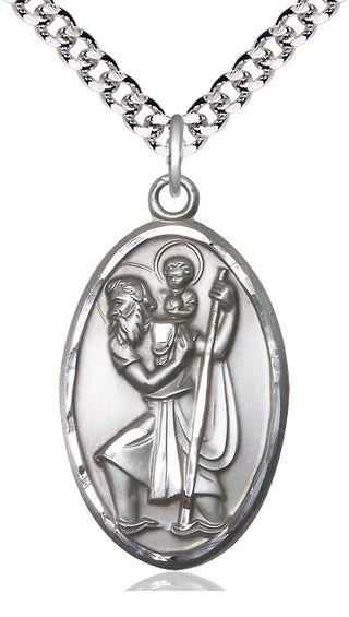 Sterling Silver Saint Christopher Medal Catholic Jewelry
