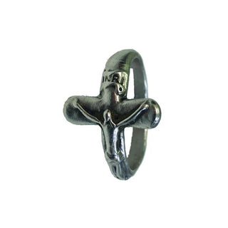 Men's Silver-tone Ring, Size Large 3 per size-pack