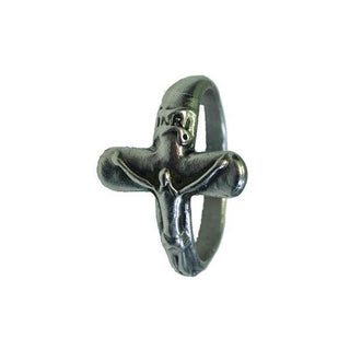 Men's Silver-tone Ring, Size Large 3 per size-pack
