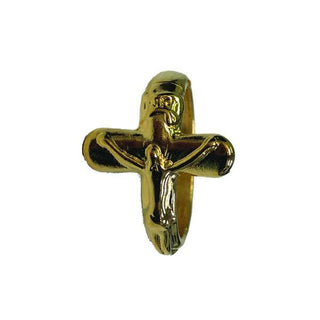 Men's Gold-tone Ring, Size Medium 3 per size-pack