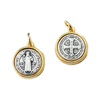Double-sided, Two-tone Medals - Saint Benedict 25-pack