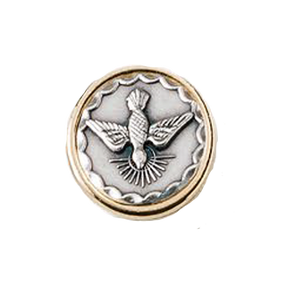 Bulk Bicolor Holy Spirit Confirmation Lapel Pin