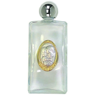 Large Glass Holy Water Bottle - Holy Family 3-pack