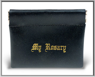 Black Snap Rosary Case