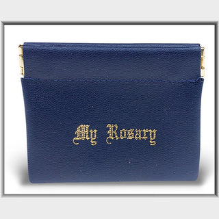 Blue Snap Rosary Case 10-Pack