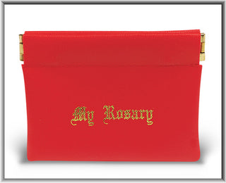 Red Snap Rosary Case 10-Pack
