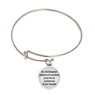 4-Pack - Saint Christopher Bangle Bracelet