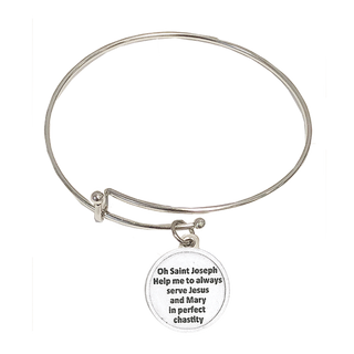 4-Pack - St. Joseph Bangle Bracelet