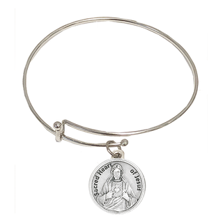 4-pack - Sacred Heart of Jesus Bangle Bracelet