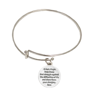 4-Pack - Lady of Lourdes Bangle Bracelet