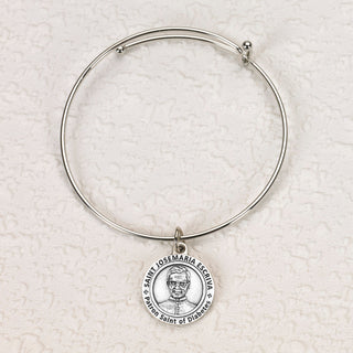 4-pack - Healing Saints -Diabetes- St. Josemaria Escriva Bangle Bracelet