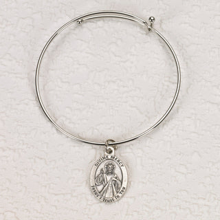 4-pack - Oval Divine Mercy Bangle Bracelet