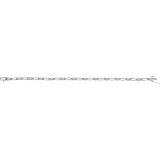 14K White 3/4 CTW Natural Diamond Line 7 1/4" Bracelet
