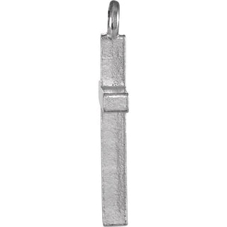 14K White Posh Mommy Cross Dangle
