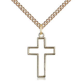 14kt Gold Filled Cross Medal Religious Jewelry