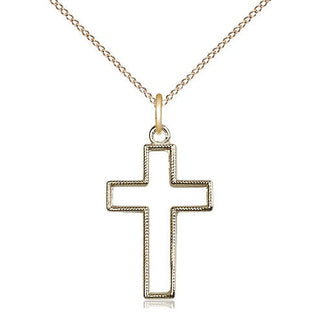 14kt Gold Cross Medal