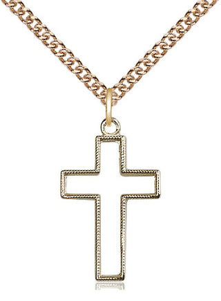 14kt Gold Cross Medal