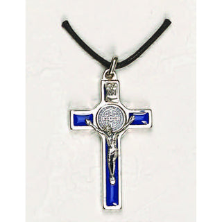 2-inch St. Benedict Cross - Black Enamel
