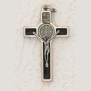 2 inch St Benedict Cross - Black Enamel
