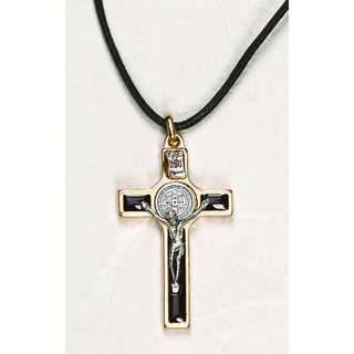 2 Inch St Benedict Cross, Brown Enamel