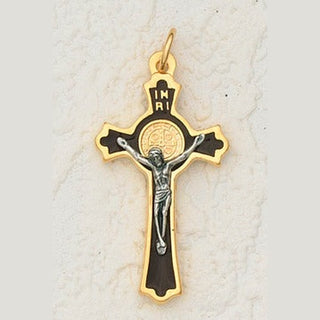 2 Inch St Benedict Cross - Brown Enamel