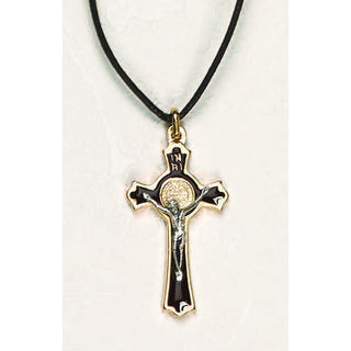 2 Inch St Benedict Cross - Brown Enamel
