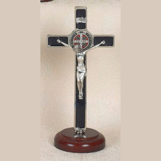 8 inch Brown Enamel with Brown Crucifix