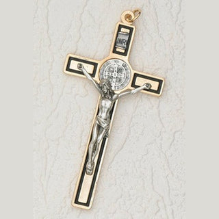 4.5 Inch Brown Saint Benedict Hanging Wall Cross