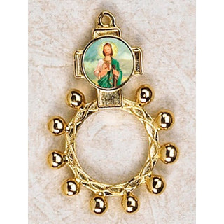 12-Pack - St Jude Gold Finger Rosary