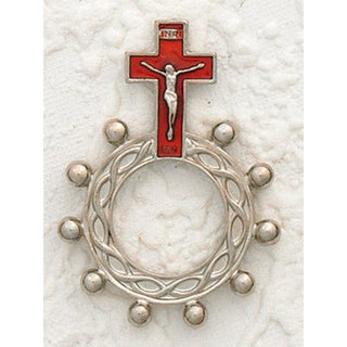 12-Pack - Red Enamel Finger Rosary
