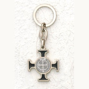 6-Pack - 1-1/2 Inch St Benedict King Ring Black Enamel