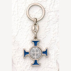 6-Pack - 1-1/2 Inch St Benedict King Ring Blue Enamel