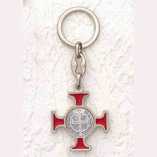 6-Pack - 1-1/2 Inch St Benedict King Ring Red Enamel