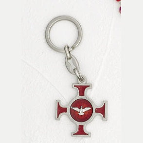 6-Pack - Holy Spirit Red Enameled Key Ring