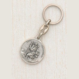6-Pack - Saint Christopher Key Ring