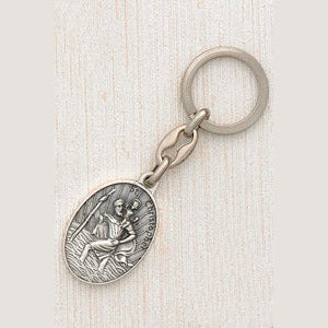 6-Pack - Saint Christopher Key Ring