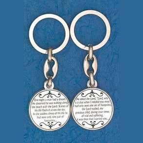 6-Pack - Footprints Token Keyring