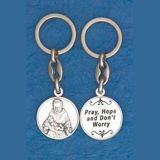 6-Pack - Padre Pio Coin Keyring