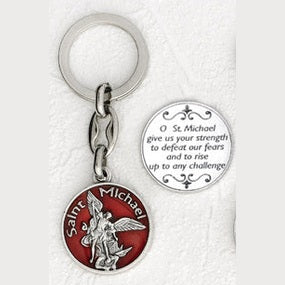 6-Pack - St Michael Enamel Keyring