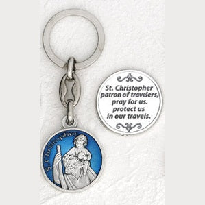 6-Pack - St Christopher Enamel Keyring