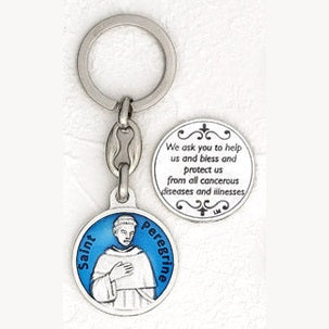 6-Pack - St Peregrine Enamel Keyring