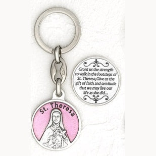 6-Pack - St Therese of Lisieux Enamel Keyring