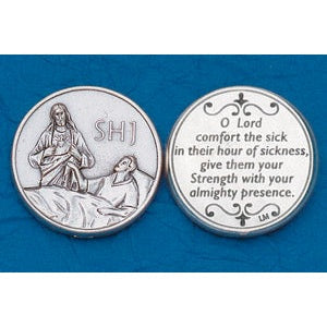Bulk Italian Tokens - Sacred Heart of Jesus - Prayer for Sick
