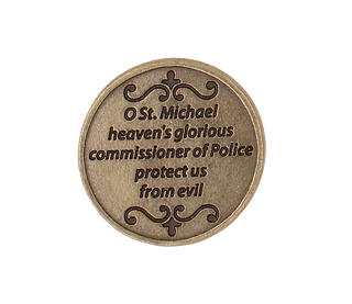 Bulk Italian Tokens - Police Prayer - St. Michael - Brass