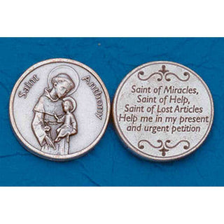 Religious Coin Token St Anthony with Prayer