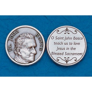 25-Pack - Religious Coin Token - St John Bosco with Prayer