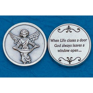 25-Pack - Religious Coin Token - Angel with Prayer