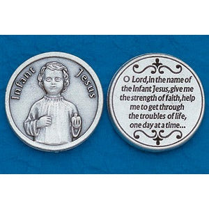 25-Pack - Religious Coin Token - Infant Jesus with Prayer Coin