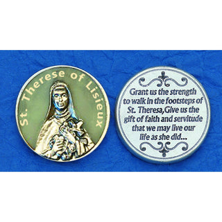 Bulk Saint Therese of Lisieux Glow in the Dark Tokens